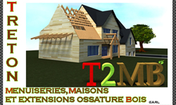 T2MB, TRETON Menuiseries, Maisons, extensions ossatures Bois, Fyé.